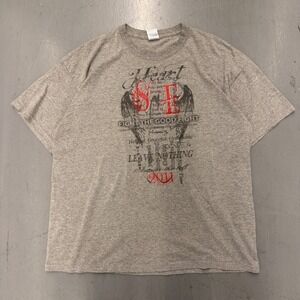 Gildan Mens XL Gray Strong Enough Boxing Club Fight The Good Fight T-Shirt 2011